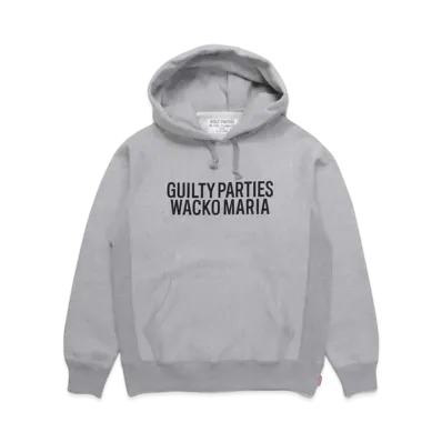 WACKO MARIA Heavy Weight Pull Over Hooded Sweat Shirt "Gray"