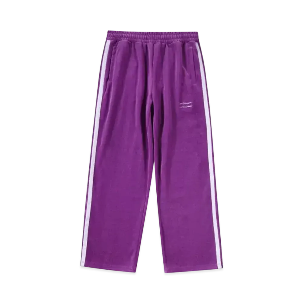 Unknown London Velour Track Pants "Purple"