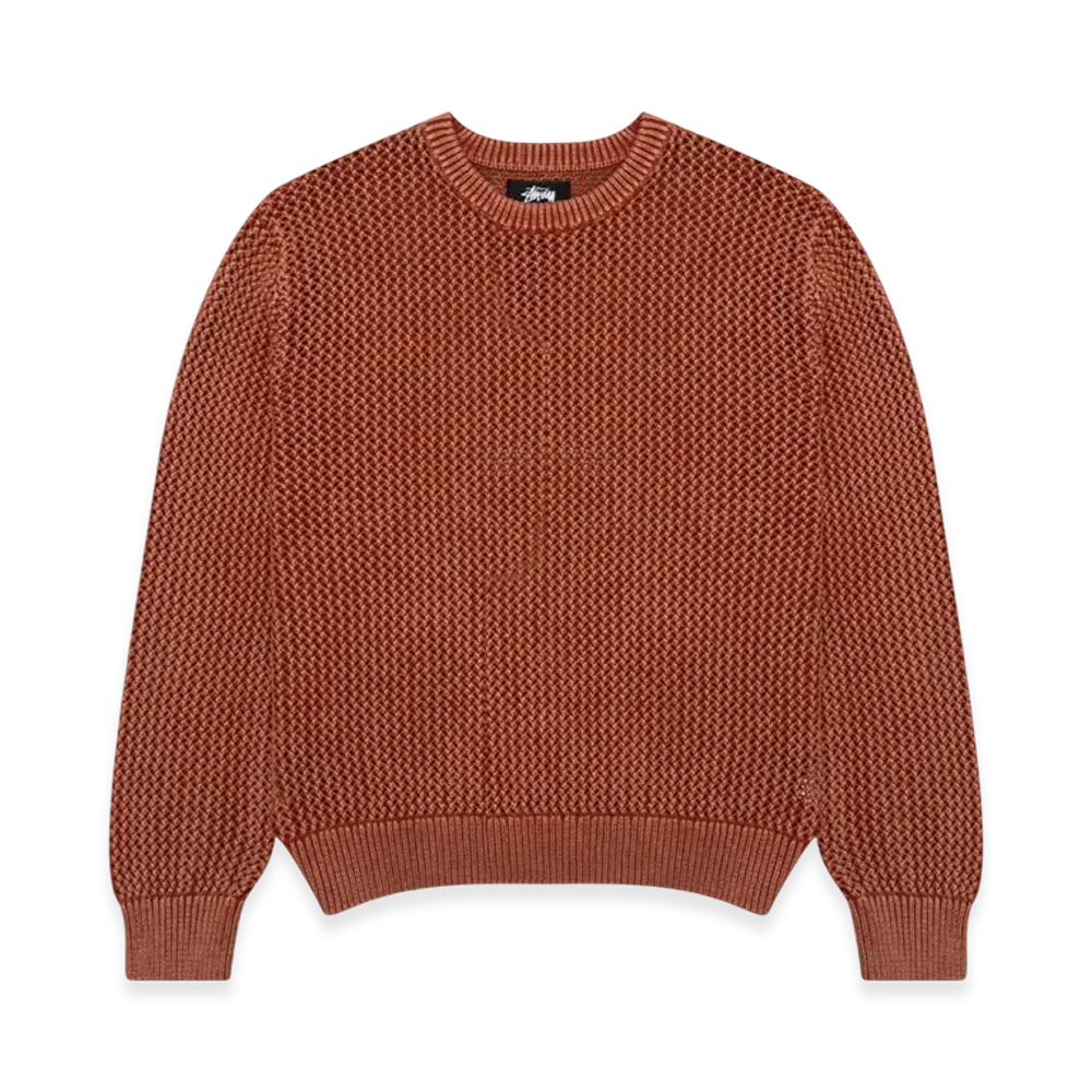 Stussy Pigment Dyed Loose Gauge Sweater "Salmon"