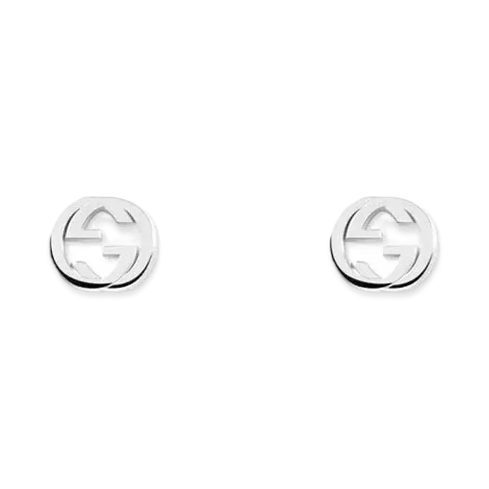 GUCCI Interlocking G Earrings In Silver