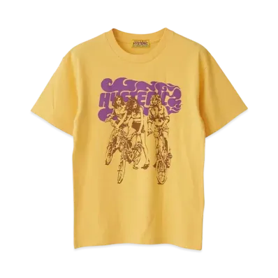 HYSTERIC GLAMOUR Hit The Road Chibi T-Shirt "Yellow"