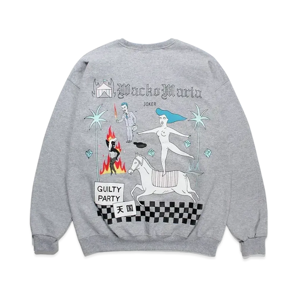 WACKO MARIA World Peace Project Sweat Shirt "Gray"