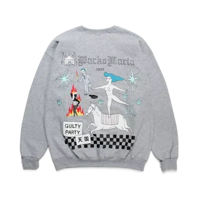 WACKO MARIA World Peace Project Sweat Shirt "Gray"