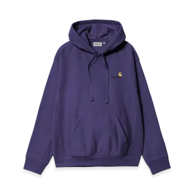 Carhartt WIP Hooded American Script Sweatshirt "Aura"