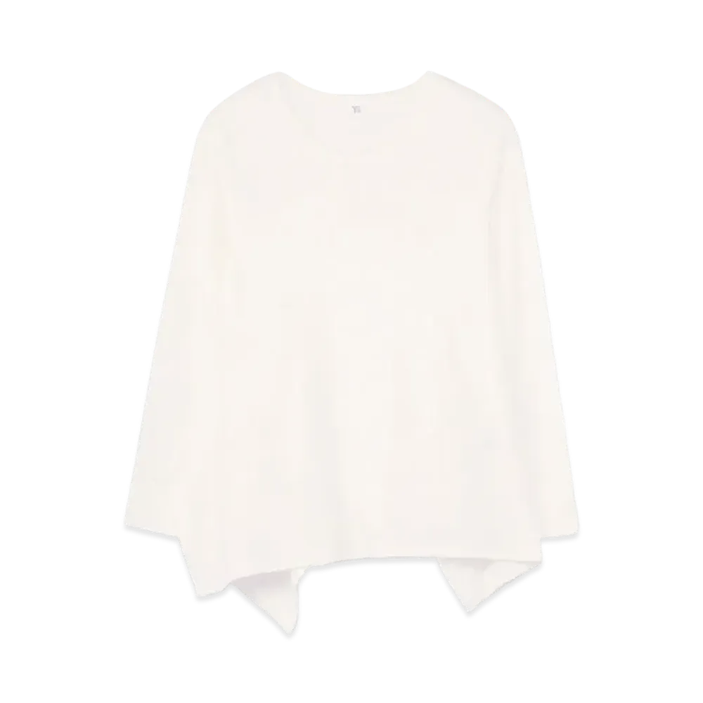 Yohji Yamamoto Y's SMOOTH BACK DRAPE T "Off White"