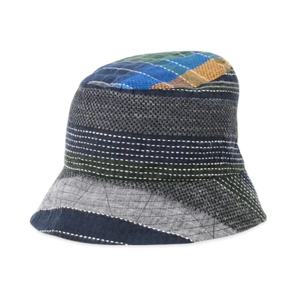 ENGINEERED GARMENTS Bucket Hat "Navy/Yellow/Green"