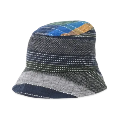ENGINEERED GARMENTS Bucket Hat "Navy/Yellow/Green"
