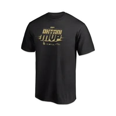 MLB Fanatics Dodgers Shohei Ohtani National League MVP 2024 Award Commemoration Name & Number Uniform Number T-Shirt "Black"