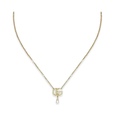 GUCCI GG Marmont Pendant Necklace "Yellow Gold"
