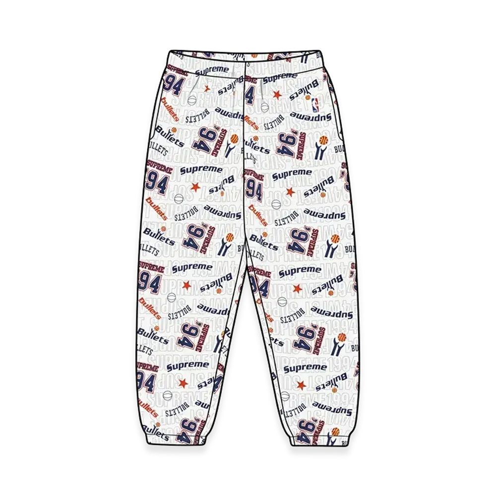 Supreme x Mitchell & Ness Teams Sweatpant "Ash Grey"