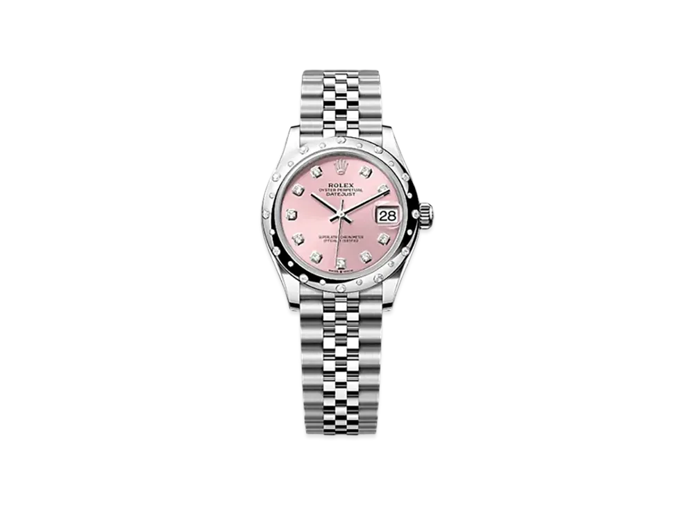 ROLEX Datejust 31mm Oystersteel & White Gold Diamond 278344RBR "Pink"