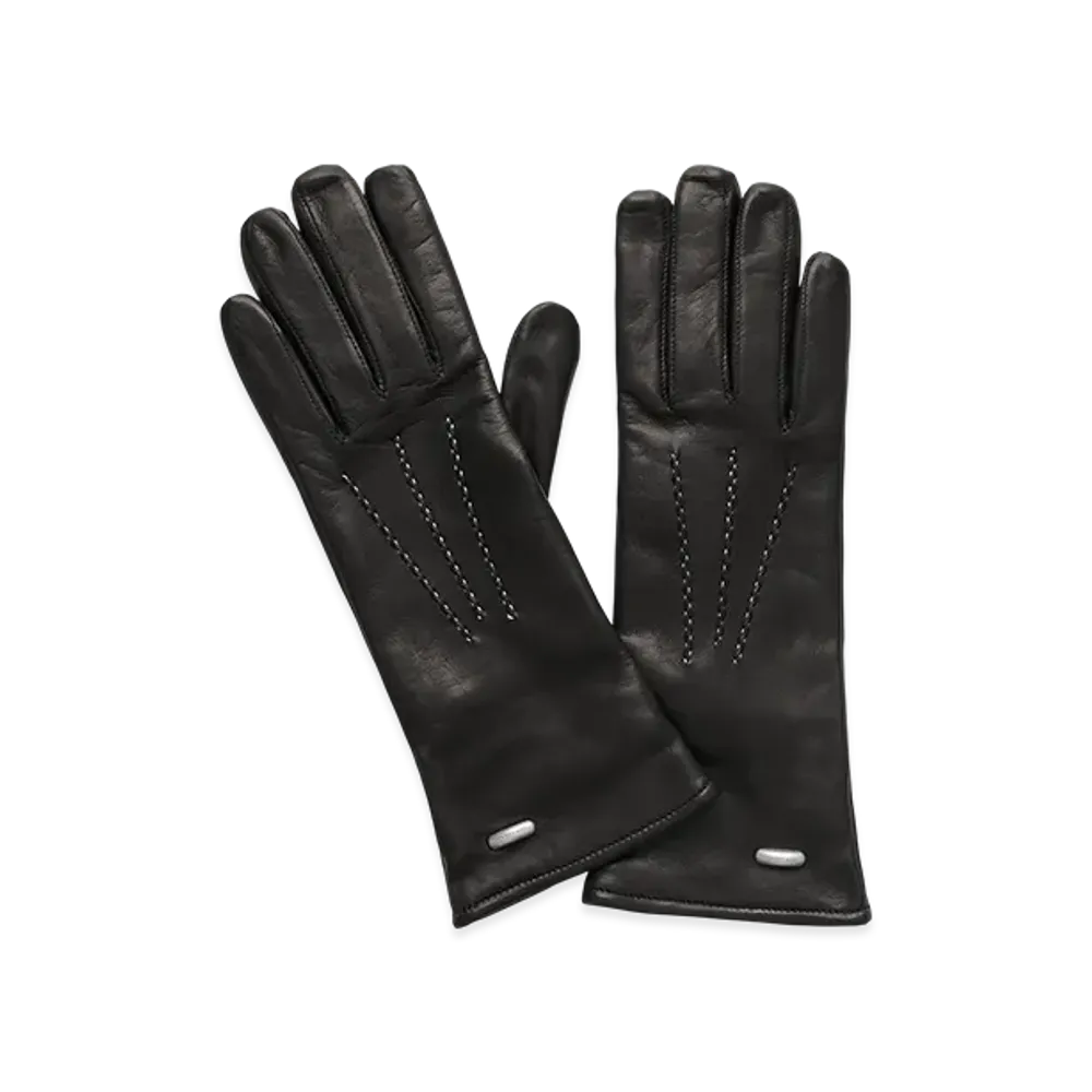 OUR LEGACY Women's Her Gloves "Black Leather"