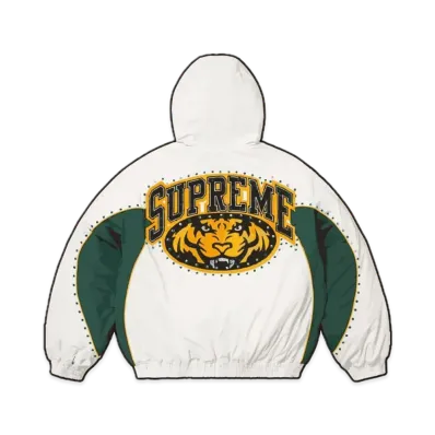 Supreme Studded Stadium Jacket "White"