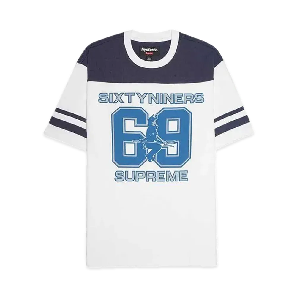Supreme x HYSTERIC GLAMOUR 69 Football Top "White"