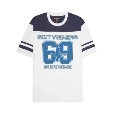 Supreme x HYSTERIC GLAMOUR 69 Football Top "White"