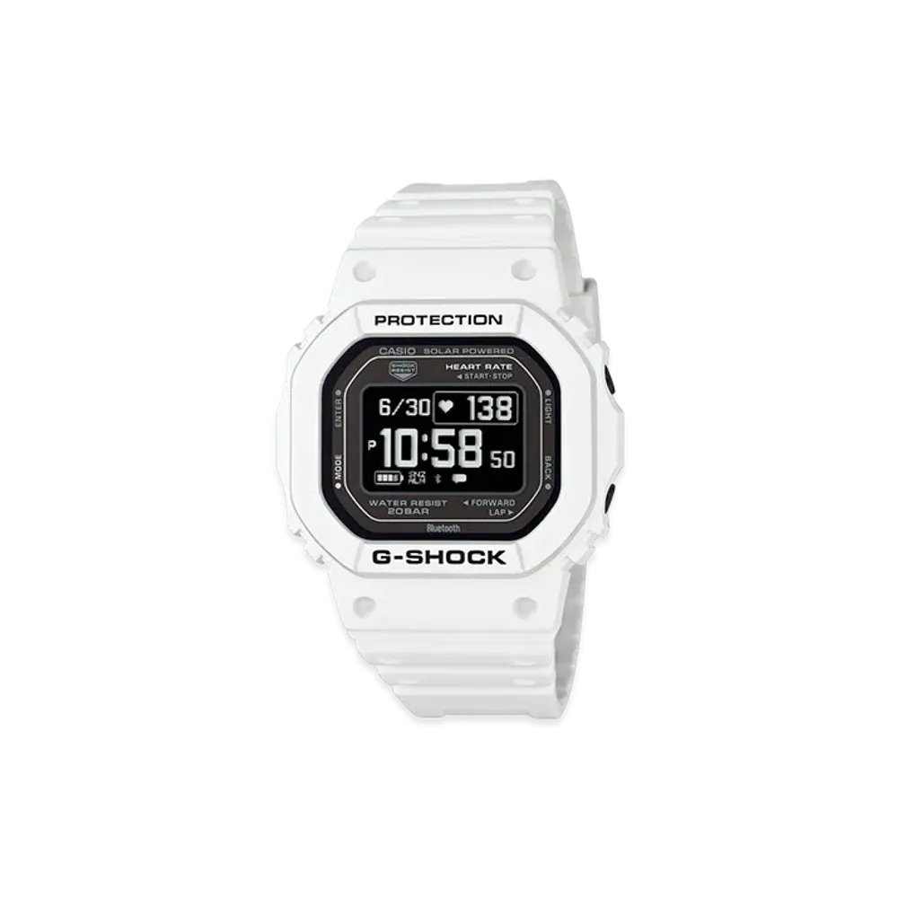 Casio G-Shock G-Squad Bluetooth Digital Solar M Watch "White/Black"