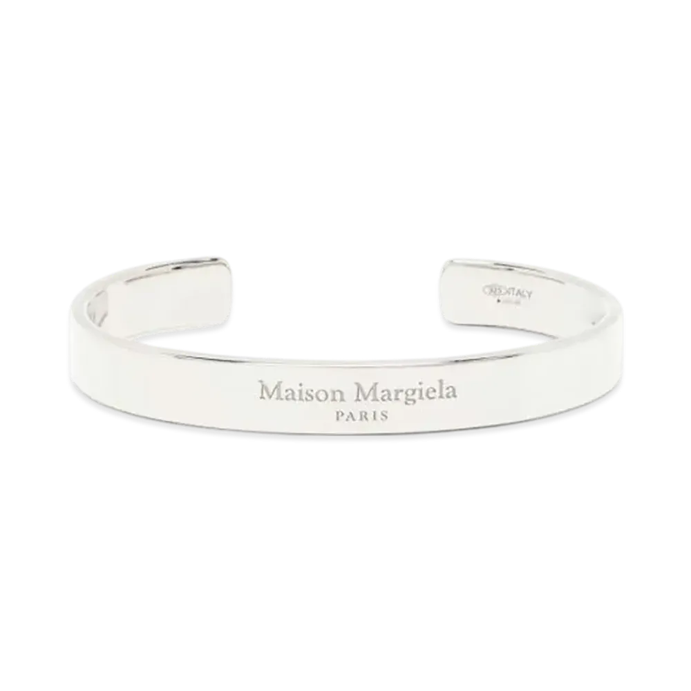 Maison Margiela Logo Cuff Bracelet "Silver"