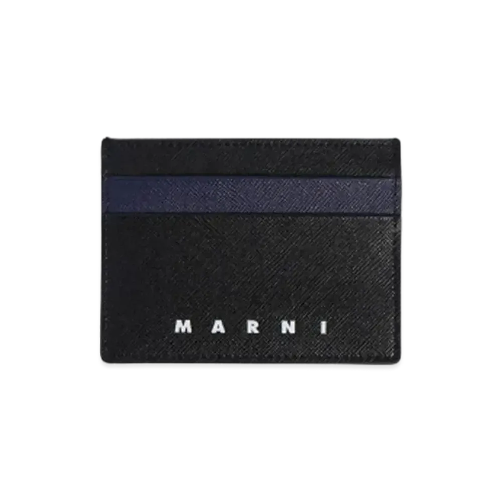 MARNI C/C HOLDER "BLACK/BLUBLACK"
