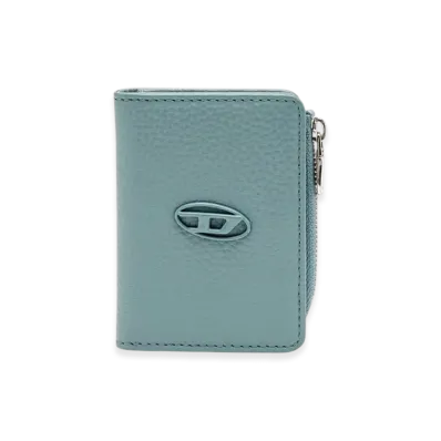 Diesel Hissu Evo Card Holder L Leather Card Holder "Light Blue"