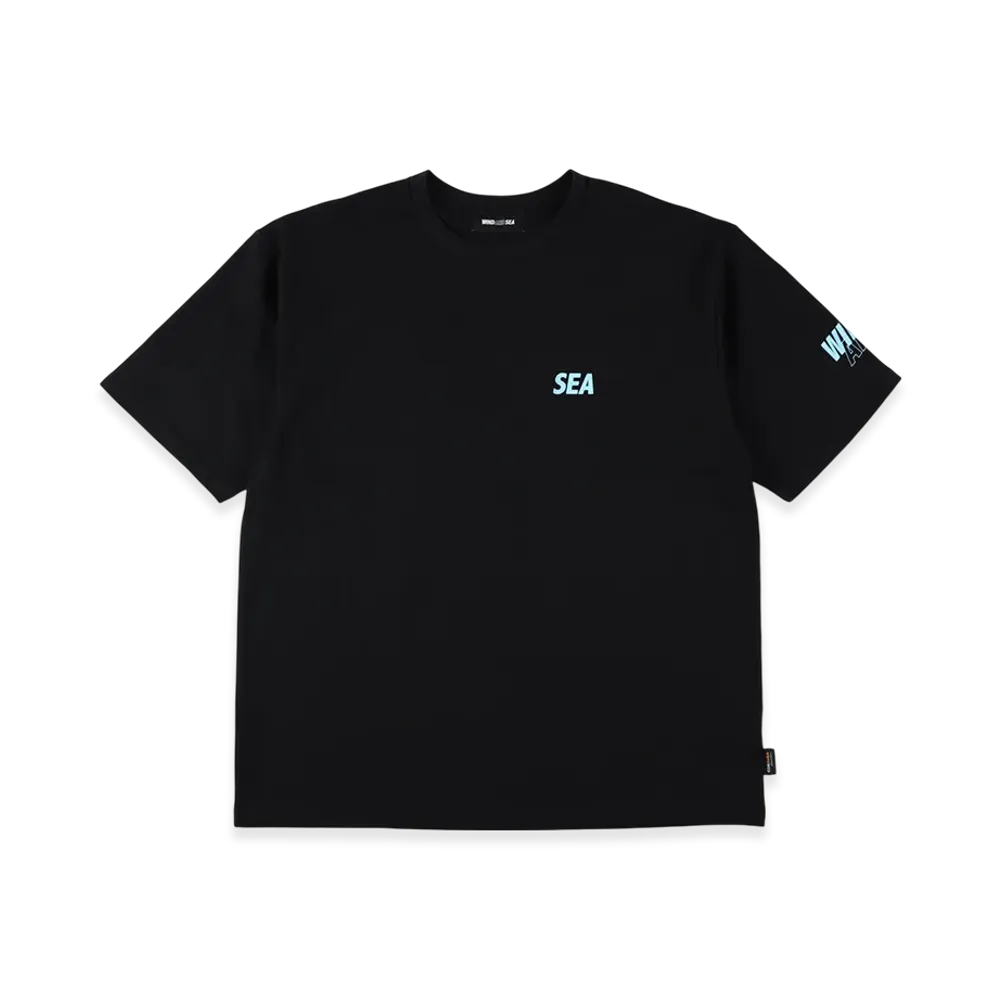 WIND AND SEA CT Crewneck (Cordura(R)) S/S Tee "BlackBlue"