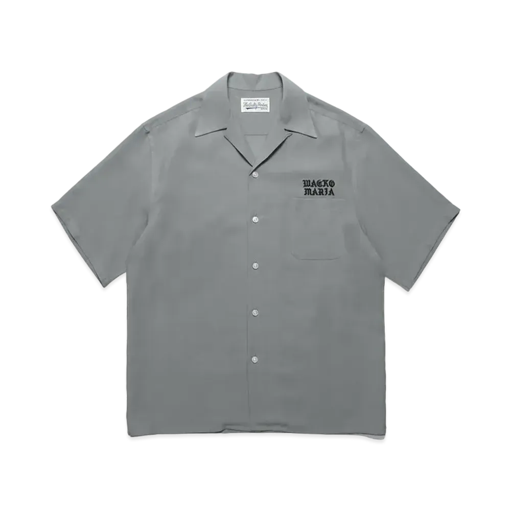 WACKO MARIA 50's Open Collar Shirt "Gray"