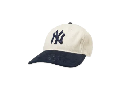 Kith x New Era for the New York Yankees Two-Tone Heavy Twill Franchise LS Cap "Sandrift"
