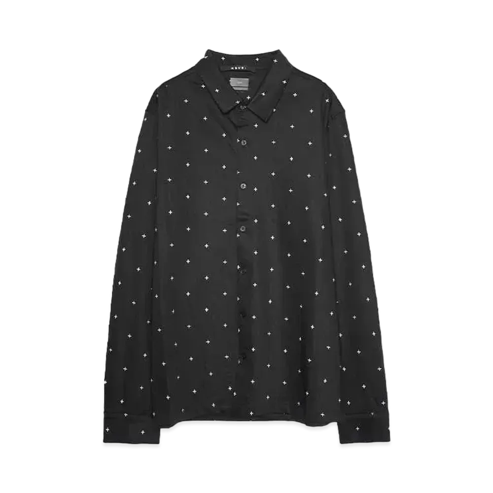 KSUBI POLKA PLUS LS SHIRT BLACK "BLACK"