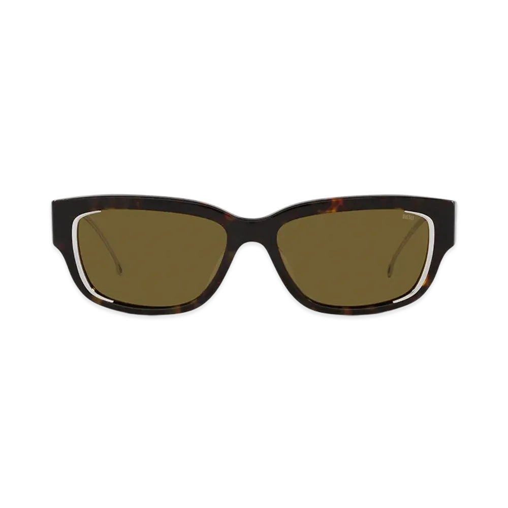 Diesel 0Dl2002 Size 56 Sunglasses "Brown Black"