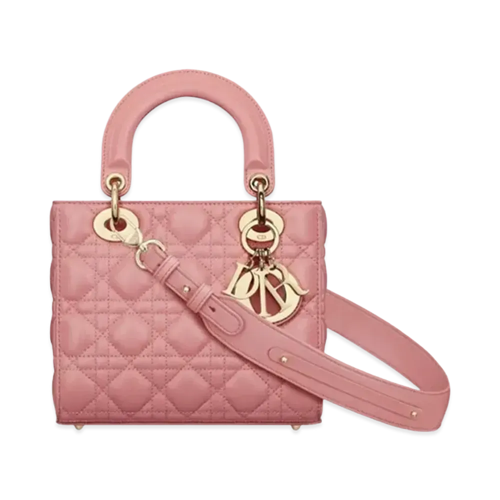 Dior Small Lady Bag My ABCDior Cannage Lambskin "Light Pink"