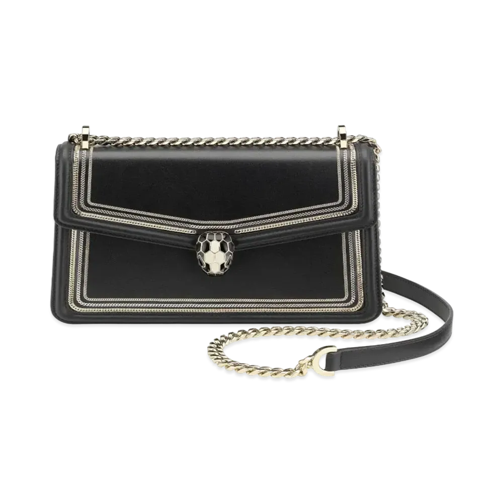 BVLGARI Serpenti Forever Shoulder Bag "Black"