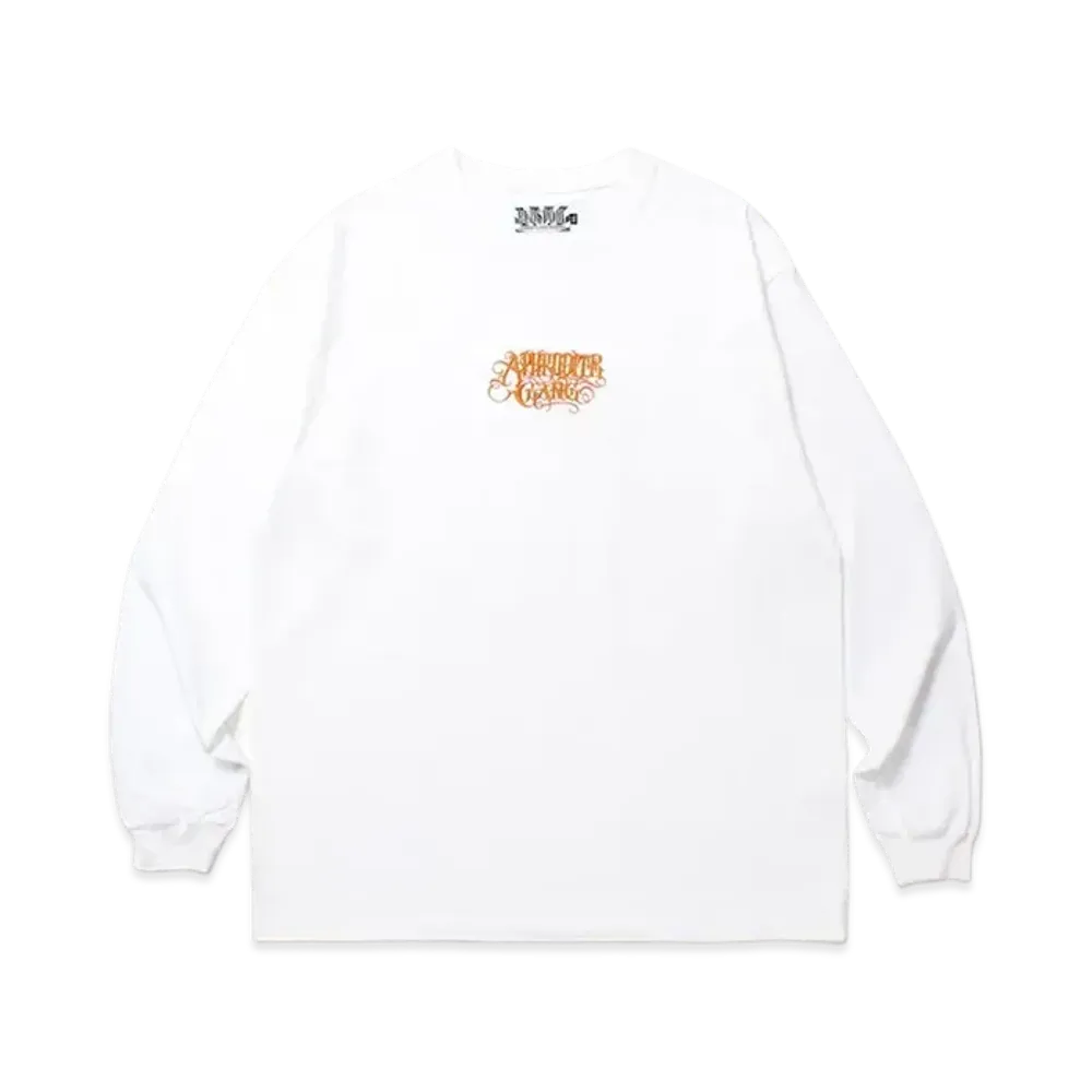 APHRODITEGANG Classic Logo L/S Tee White "Orange"