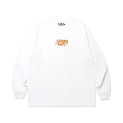 APHRODITEGANG Classic Logo L/S Tee White "Orange"