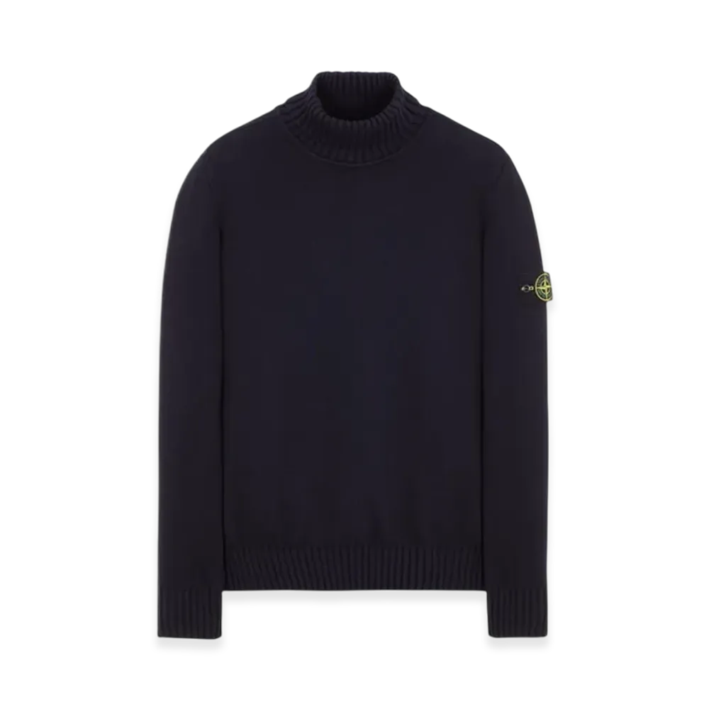 Stone Island 505A2 Turtleneck Knit - 23FW "Navy Blue"