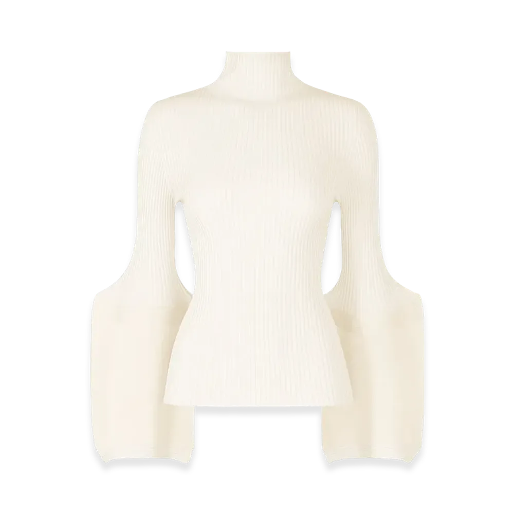 ISSEY MIYAKE Thin And Thick Knit "OffWhite"