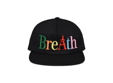 BREATH Rainbow Logo 5 Panel Cap "Black"