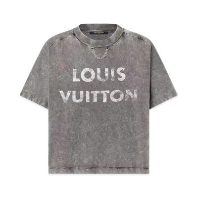 Louis Vuitton Vintage Effect Louis Vuitton T-Shirt "Metal Grey"