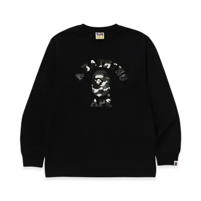A BATHING APE College LS Mens "Black"