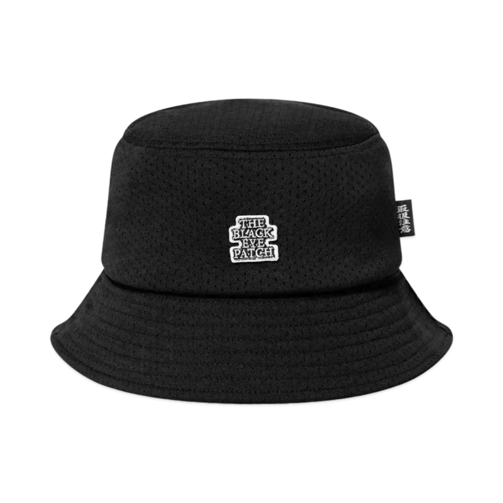 BlackEyePatch Small OG Label Mesh Bucket Hat "Black"