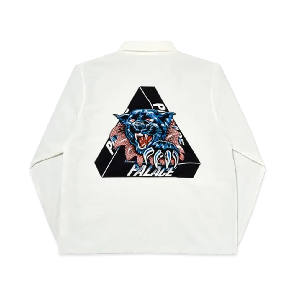 PALACE Ripped Coach Jacket "White"