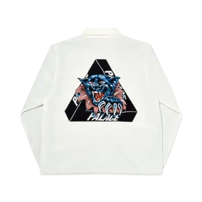 PALACE Ripped Coach Jacket "White"