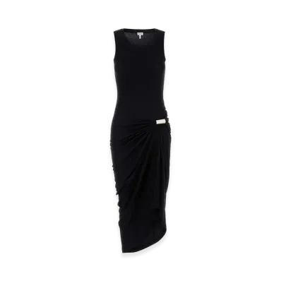 LOEWE Women's Stretch Cotton Dress "Black"