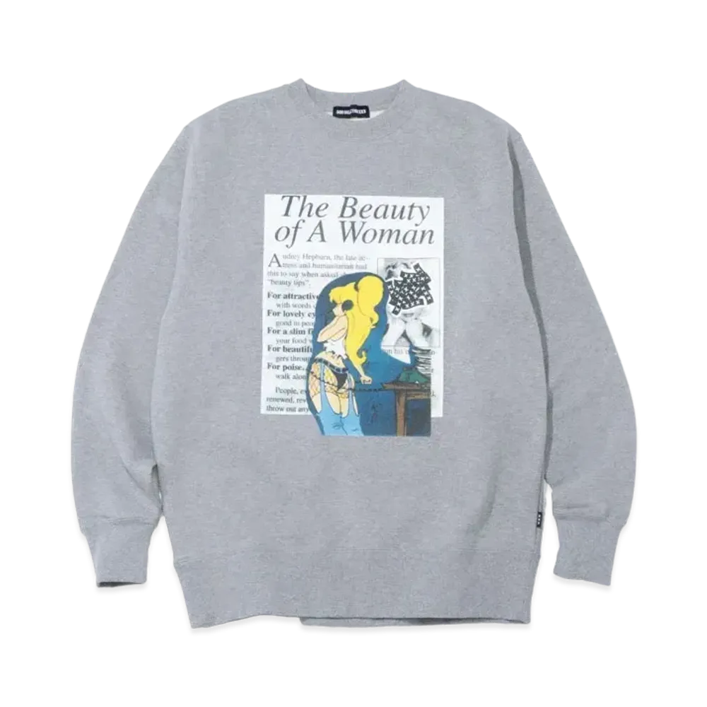 GOD SELECTION XXX Crew Neck Sweat Shirt GX-A23-CN-01 "Gray"