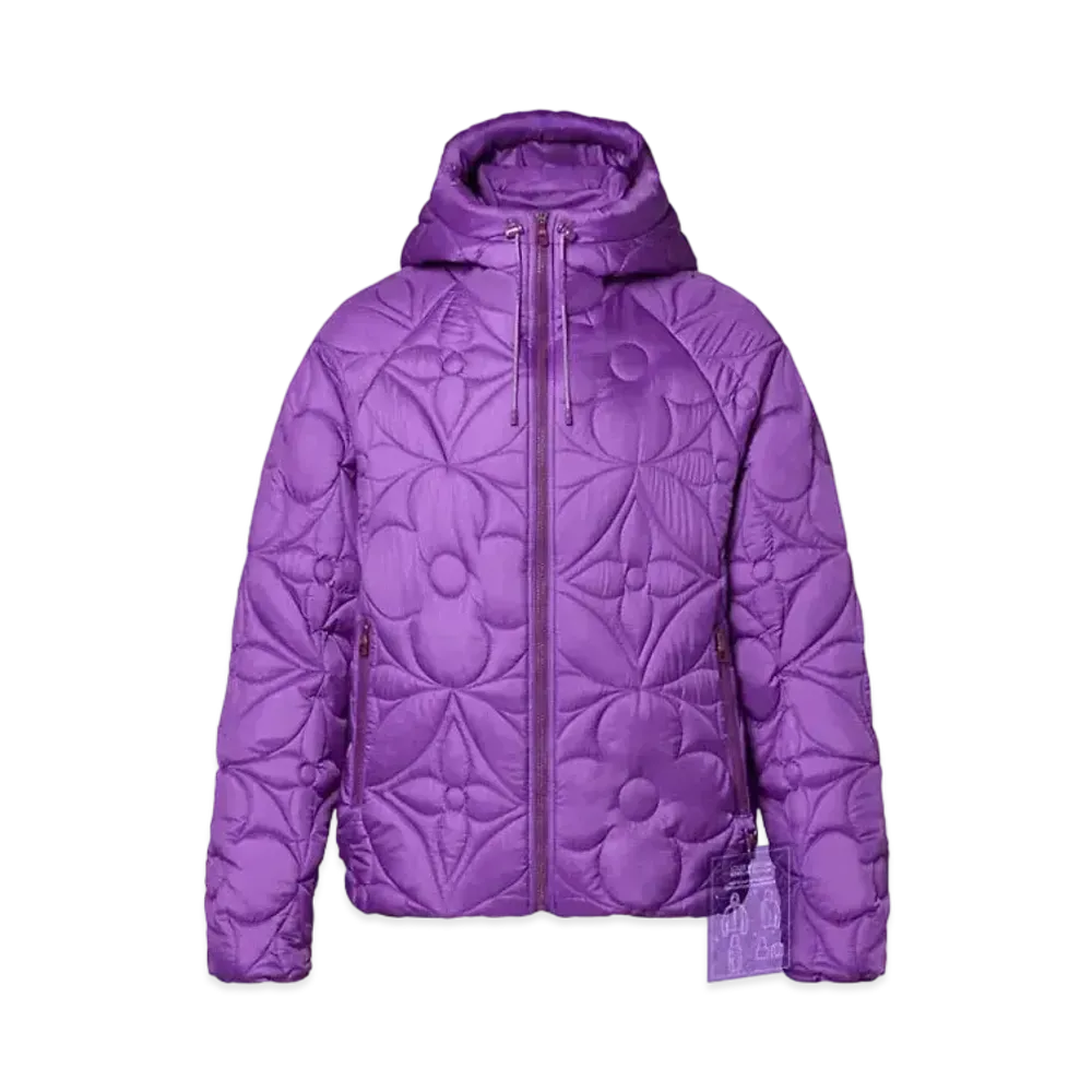 Louis Vuitton Lvse Flower Quilted Hoodie Jacket "Violet"