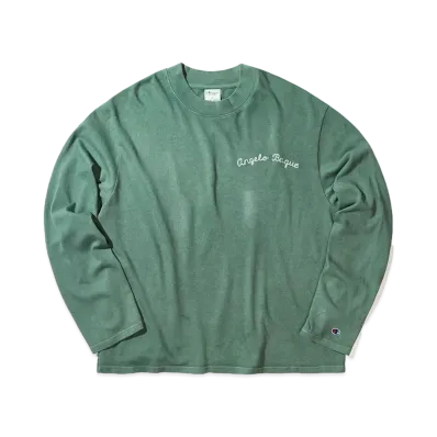 Champion x Angelo Baque Mock Neck Long Sleeve T-Shirt "Green"