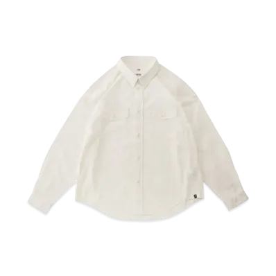 visvim PIONEER CHAMBRAY L/S (C/S) "White"