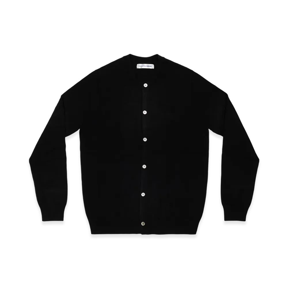 COMME des GARCONS SHIRT Cardigan Round Neck "Black"