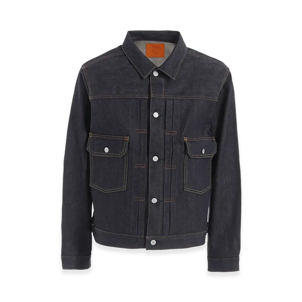 S'YTE x EDWIN Rigid Selvedge Denim Tracker Jacket Type 505ZX "Indigo"