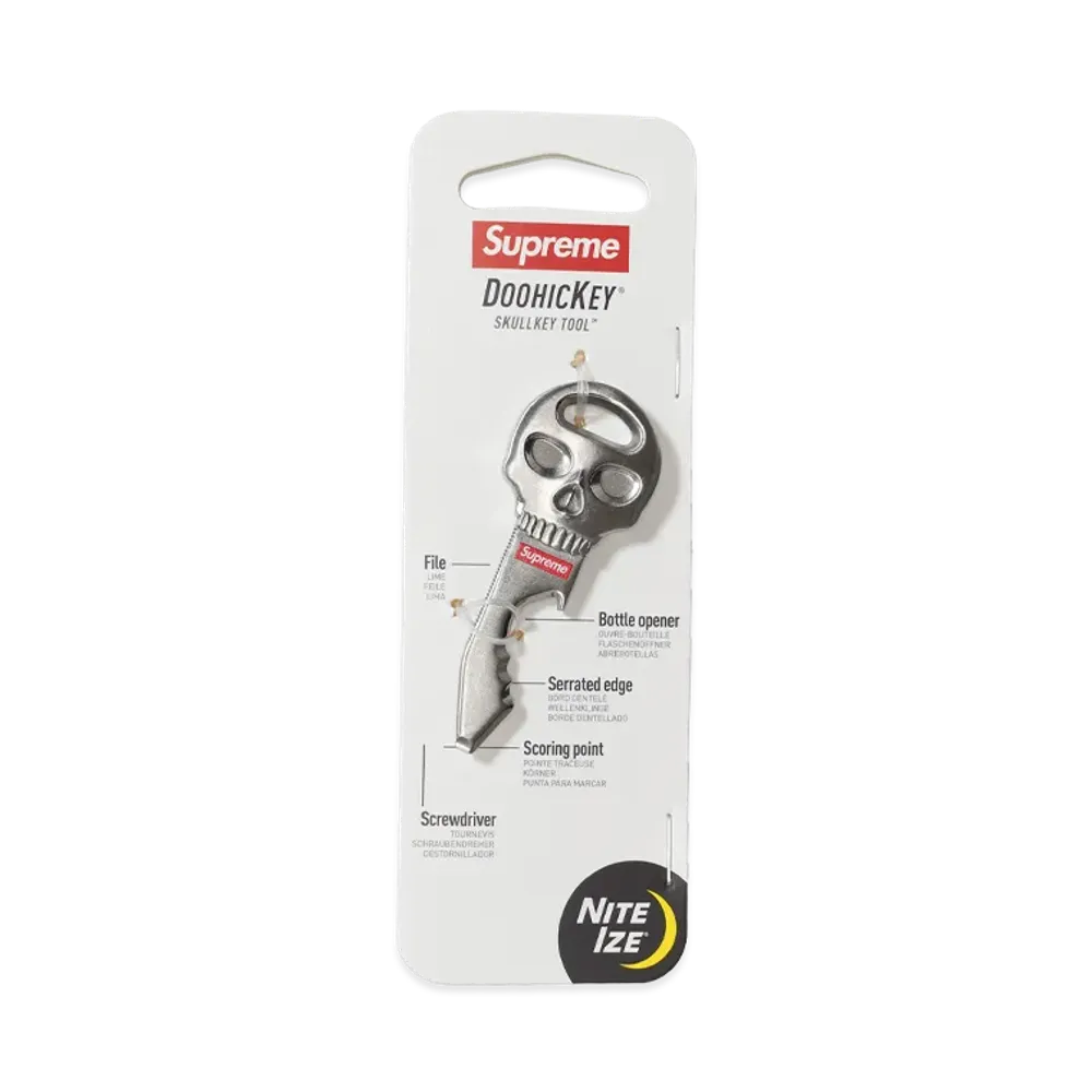 Supreme x Nite Ize Skull Key Tool "Silver"