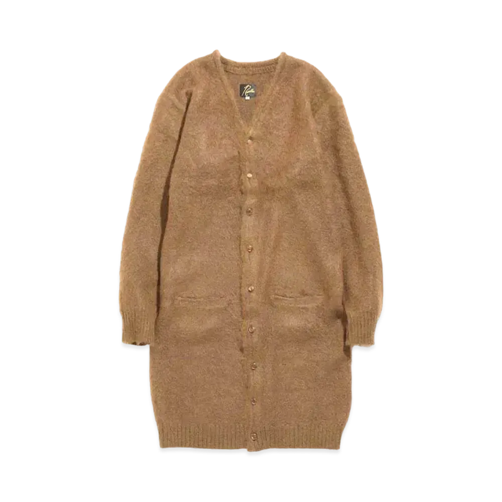 Needles MOHAIR LONG CARDIGAN - SOLID "Brown"