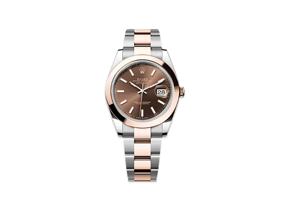 ROLEX Datejust 41mm Oystersteel & Everose Gold 126301 "Chocolate"